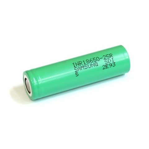 Samsung INR18650-25R 2500mAh High-drain Batteries